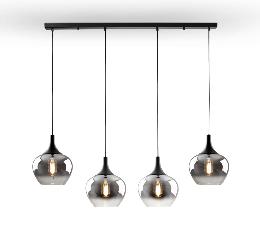 OPAZ-LAMPARA 4L NEGRO/SMOKE - SCHULLER