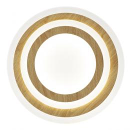 Plafon led GALET blanco-madera led 38w 3116lm 4000k - ALEMAR