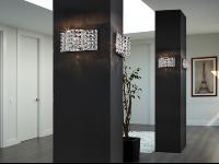 Aplique Onda Schuller - Abalorios cristal - LED