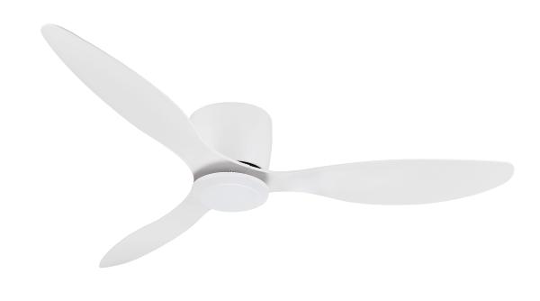 Ventilador Emily XXL Blanco Sin luz especial techos bajos - Motor DC 132 cmØ.