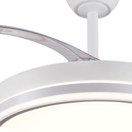 Ventilador Diana L Blanco P&B - Motor DC Ø50-108cm Luz LED