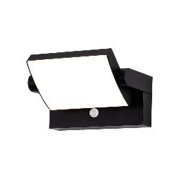 Aplique exterior Mantra Cooper Negro - Sensor Luz LED