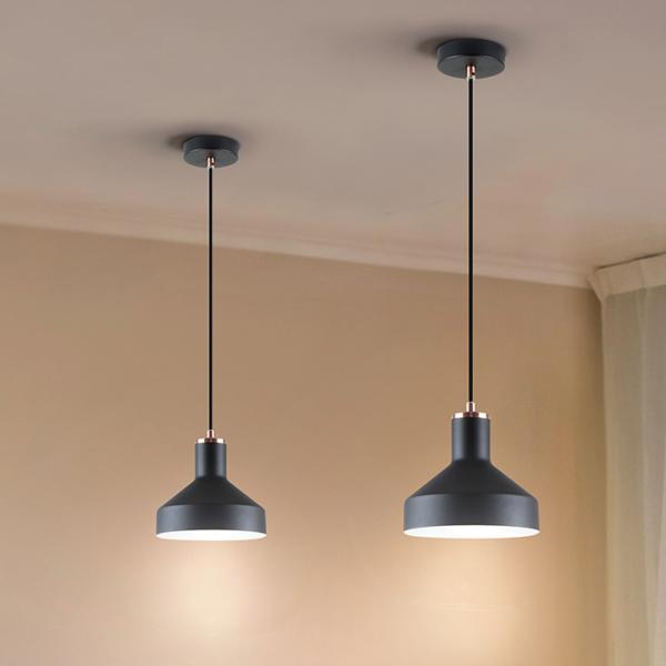 IRIAS LAMPARA 1L NEGRO-COBRE - ILUMINACION i3 By SCHULLER