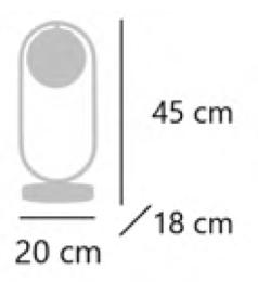 Sobremesa Odil Alemar - Tulipa Bola Opal - 29x25cm