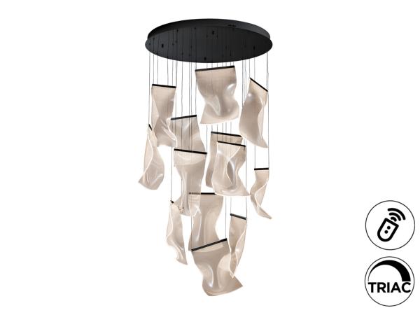 VELOS LAMPARA 13L NEGRO DIMABLE - SCHULLER