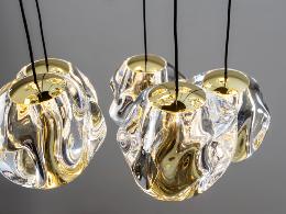 ZARIA LAMP 13L- NEGRO/ORO/TRANSP D60 DIM - SCHULLER