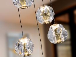 ZARIA LAMP 5L- NEGRO/ORO/TRANSP D30 DIM - SCHULLER