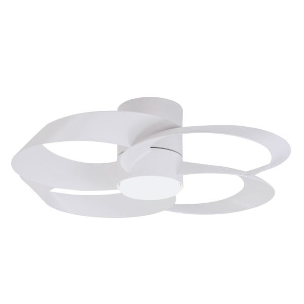 Ventilador Rose Mantra - Blanco Motor DC Luz LED Ø65cm.