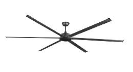 Ventilador Rotterdam 30 XXL Negro FARO - Ø300cm.