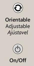 Pie salon MAENA blanco-laton 1 x 40w e-14 - ALEMAR