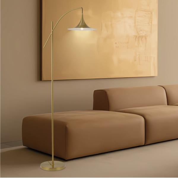 Pie salon CONTE laton 1 x 60w e-27 - ALEMAR