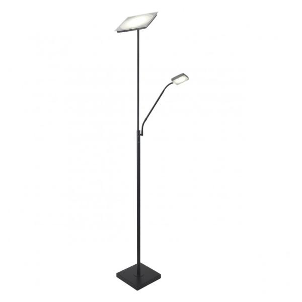 Pie salon LAMBER negro led 30w+5w / 3180+300lm /4000k - ALEMAR