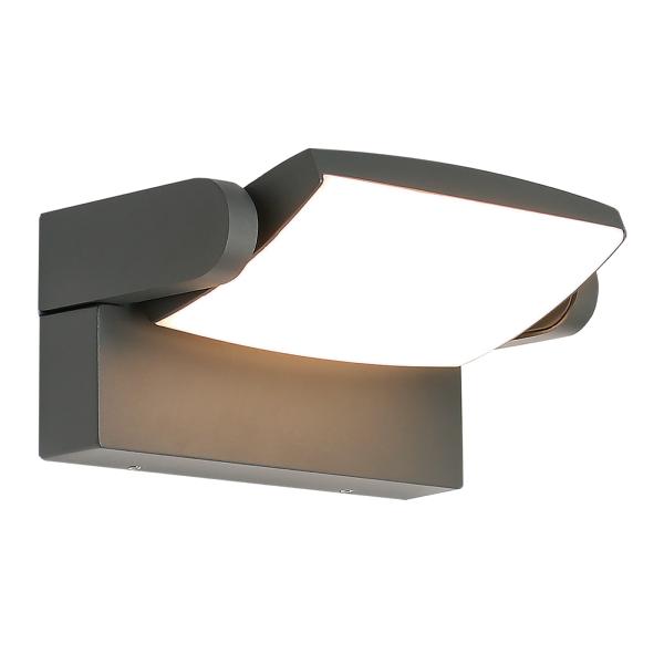 Aplique exterior HOOD Gris Oscuro Mantra - Luz LED 
