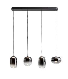 ONICE- LAMPARA 4L NEGRO-SMOKE - SCHULLER