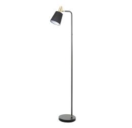 i3-GISELA- PIE SALON 1L NEGRO-LATON - ILUMINACION i3 By SCHULLER