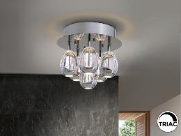 ROCIO- PLAFON 6L CROMO DIMABLE - SCHULLER