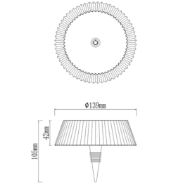 Sobremesa Portatil Relax Mantra - Bateria LED Blanco