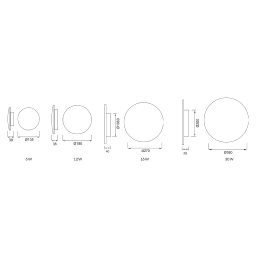 Aplique pared BORA BORA Blanco Mantra - Luz Led