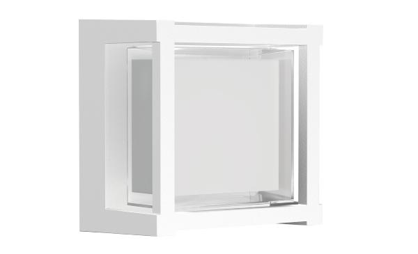 Aplique exterior CREEK Cuadrado Mantra Blanco - Luz LED