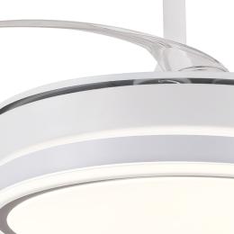 Ventilador Diana S Blanco P&B - Motor DC Ø40-92cm Luz LED