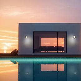 Aplique exterior Mantra CREEK Negro - Luz LED