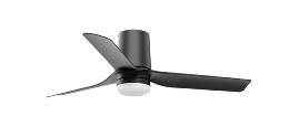 Ventilador Punt Tub S FARO Negro - Luz LED 90cm.Ø