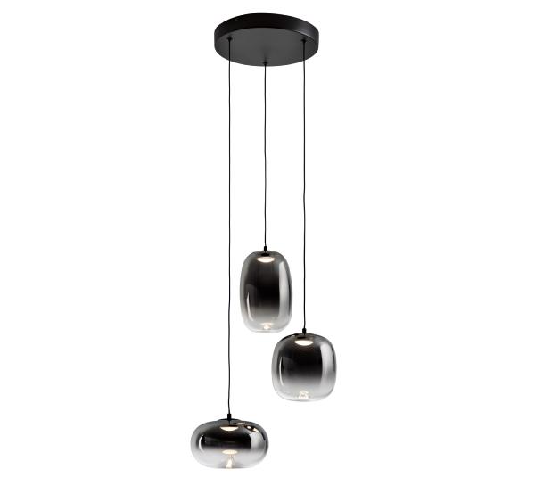 ONICE- LAMPARA 3L NEGRO-SMOKE D30 - SCHULLER