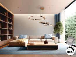 ORBITAS-LAMPARA 3 AROS ORO - SCHULLER