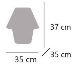 Sobremesa CARLO beige/madera 1 x 60w e-27 - ALEMAR