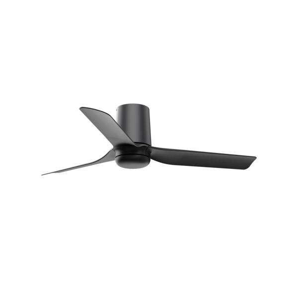 Ventilador Mini Punt Tub S FARO - Negro - Sin luz Ø90cm.