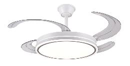 Ventilador STELLA XL Blanco P&B - Motor DC Ø50-122cm Luz LED