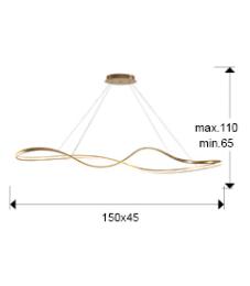 LIA- LAMPARA GRANDE PAN ORO - SCHULLER