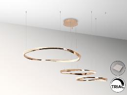 ORBITAS-LAMPARA 3 AROS ORO - SCHULLER