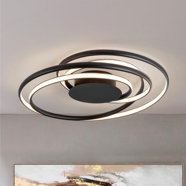 DANZA- PLAFON NEGRO D70 - SCHULLER