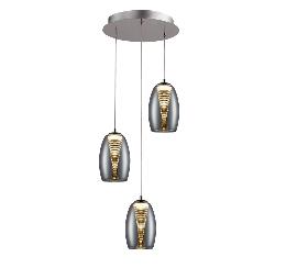 NUEVA NEBULA-LAMPARA 3L CROMO - SCHULLER