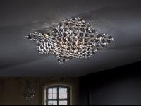 Plafón Saten Schuller - Lampara abalorios 43cm