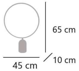 Sobremesa led HALO laton 18w 1900lm 4000k - ALEMAR