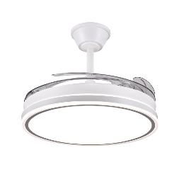 Ventilador STELLA L Blanco P&B - Motor DC Ø50-108cm Luz LED