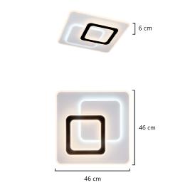 Plafon led LORIA led 40w 4560lm 3000-6500k - AJP