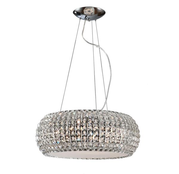 Lampara Diamond Schuller - Abalorios cristal - 54cm LED