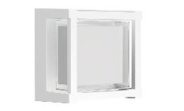 Aplique exterior CREEK Cuadrado Mantra Blanco - Luz LED