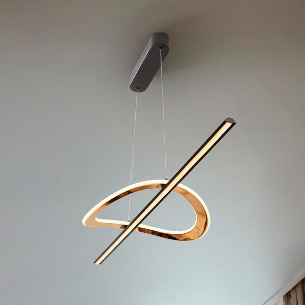 ENORA- LAMPARA - NEGRO / DORADO - SCHULLER