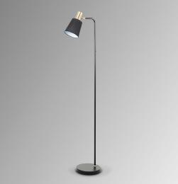 i3-GISELA- PIE SALON 1L NEGRO-LATON - ILUMINACION i3 By SCHULLER