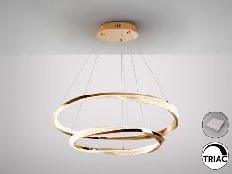 ORBITAS- LAMPARA 2 AROS ORO - SCHULLER