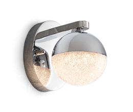 Aplique pared Sphere Schuller - 17.5cm. cromo 1L. LED