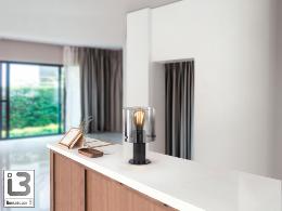 VENIZE SOBREMESA 1L NEGRO-SMOKE - ILUMINACION i3 By SCHULLER