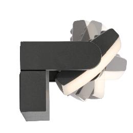 Aplique exterior HOOD Gris Oscuro Mantra - Luz LED 