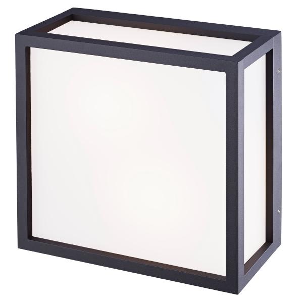 Aplique exterior UTAH Gris Oscuro Cuadrado Mantra - Luz LED