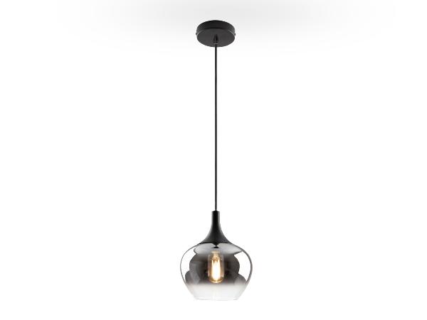 OPAZ-LAMPARA 1L NEGRO/SMOKE D19 - SCHULLER