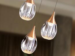 CORINA- LAMPARA 3L NEGRO-COBRE - SCHULLER